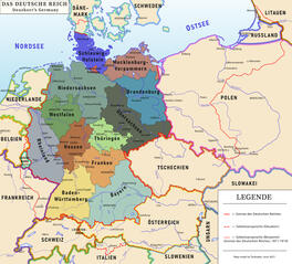 Country map of alternate germany made by me 2021
